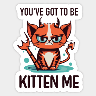 You’ve Got to Be Kitten Me Sticker